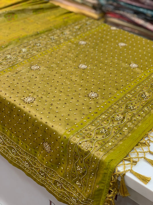BANARASI BROCADE MEENAKARI X EMBROIDERY (BL32)