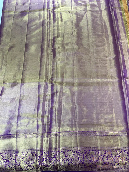 Purple Kanjivaram Floral Jaal in Pure Silk (CN55)