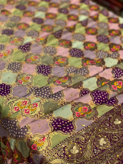 BANARASI RANGKAT PATOLA SKIRT DESIGN X ZARDOZI