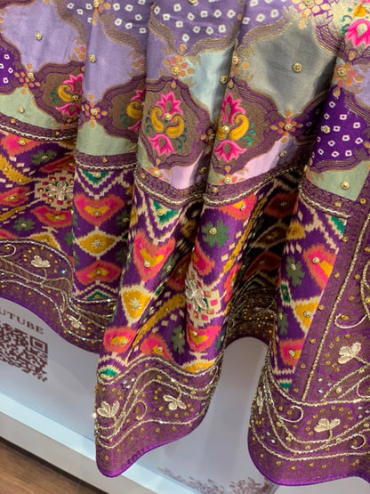 BANARASI RANGKAT PATOLA SKIRT DESIGN X ZARDOZI