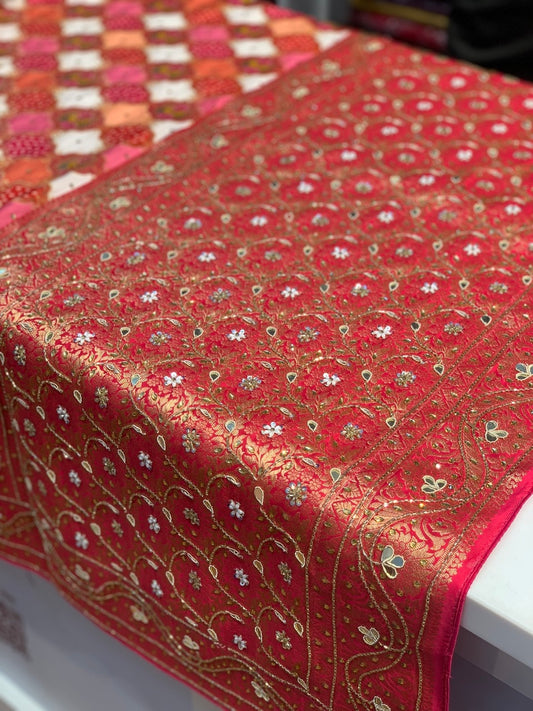 BANARASI RANGKAT PATOLA SKIRT DESIGN X ZARDOZI (RANI)