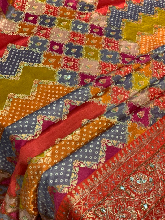 BANARASI RANGKAT ZIGZAG DESIGN X ZARDOZI