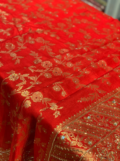 BANARASI SOFT DOLA SILK X CUTDANA WORK
