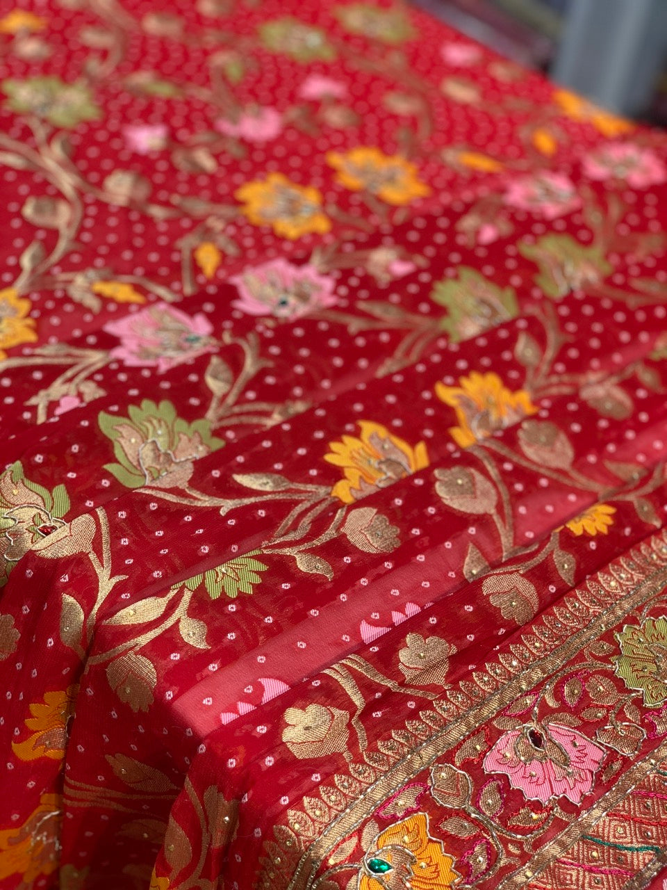 BANARASI GEORGETTE JAAL X ZARDOZI