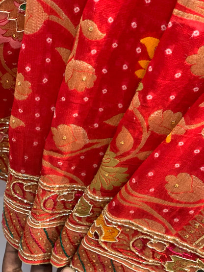BANARASI GEORGETTE JAAL X ZARDOZI