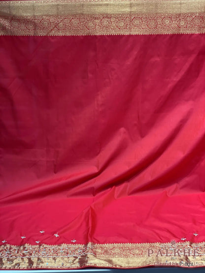 Red Buttis Kanjivaram x Hand Embroidery (CP00)
