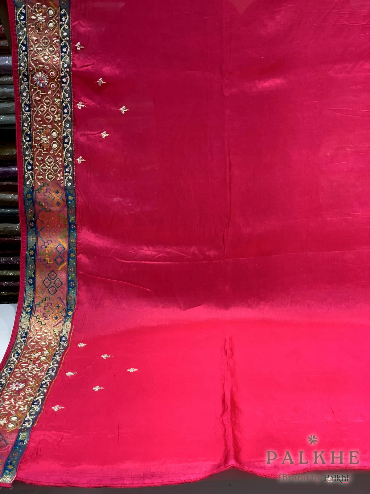 Multicolor Animal Motifs Pashmina x Hand Embroidery