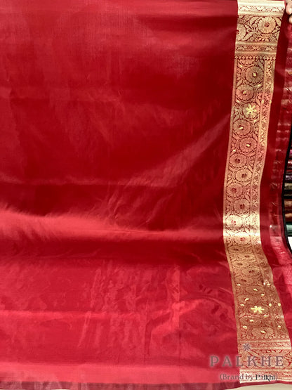 Maroon Buttis Banarasi x Hand Embroidery (BE82)