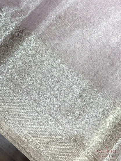 Light Lavender Kanjivaram in Pure Tissue Silk (BT00)