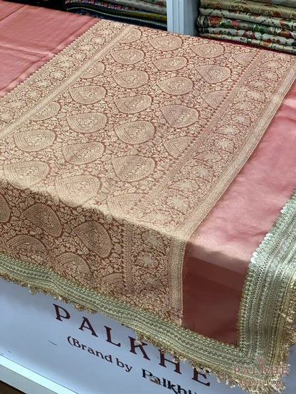 Copper Kiran Border Tissue x Hand Embroidery (CS14)