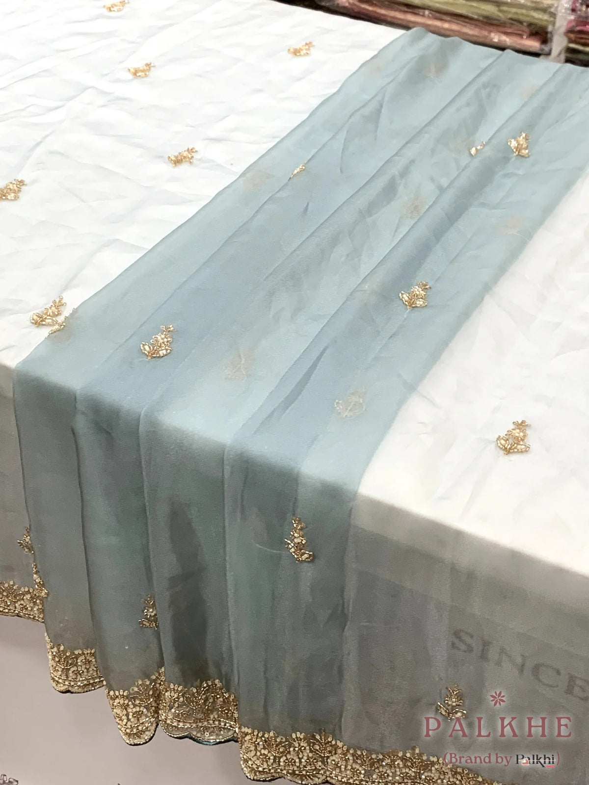 Aqua Blue Buttis Fancy x Hand Embroidery (CR94)