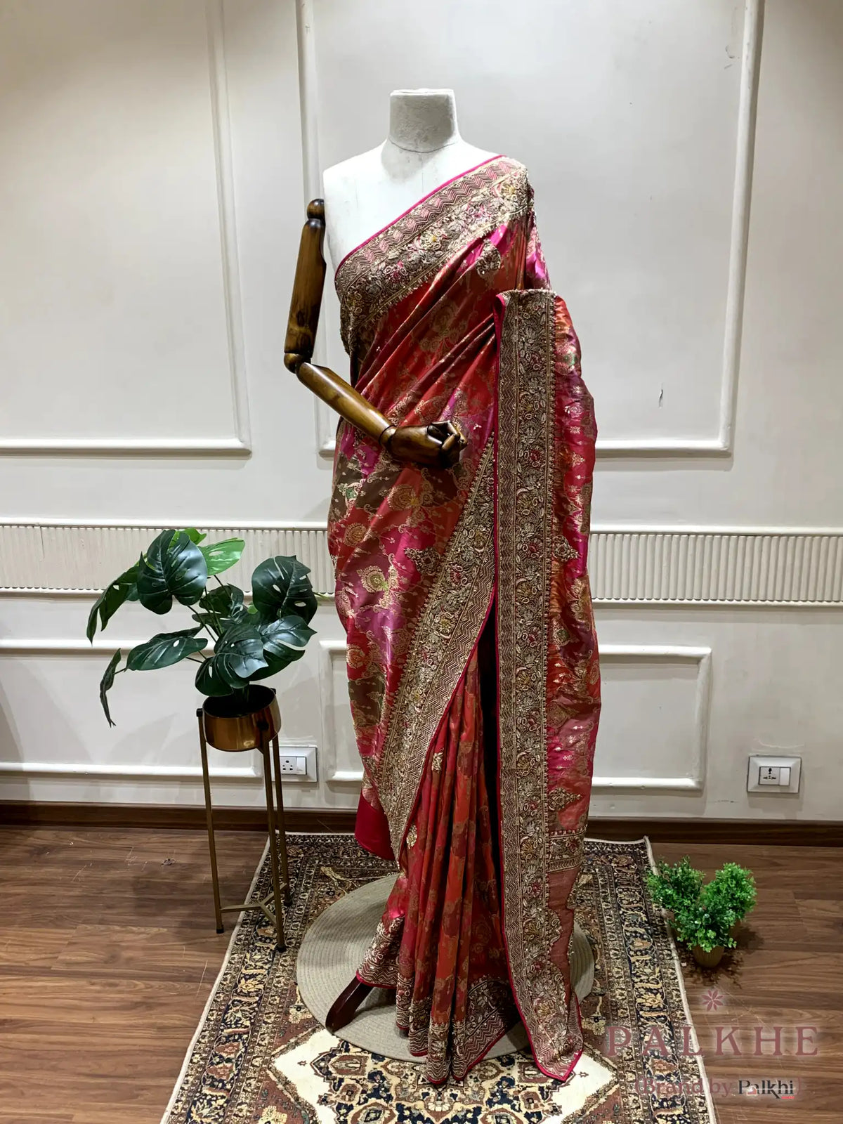 Multicolor Rangkat Banarasi x Hand Embroidery (CN17)