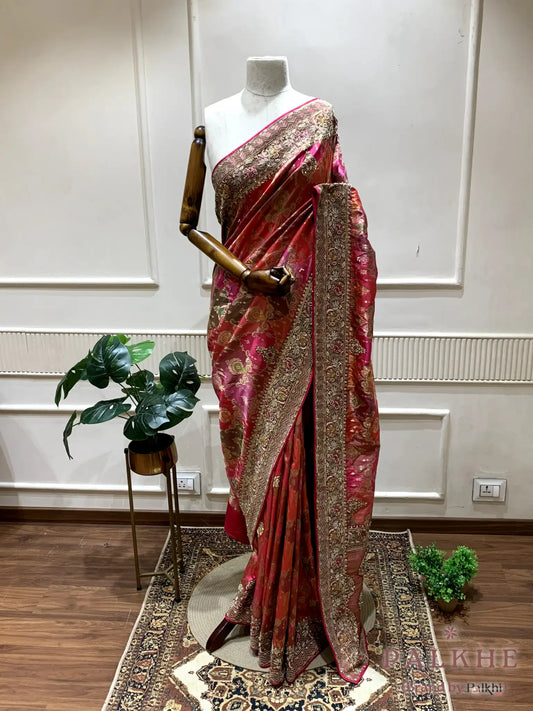 Multicolor Rangkat Banarasi x Hand Embroidery (CN17)