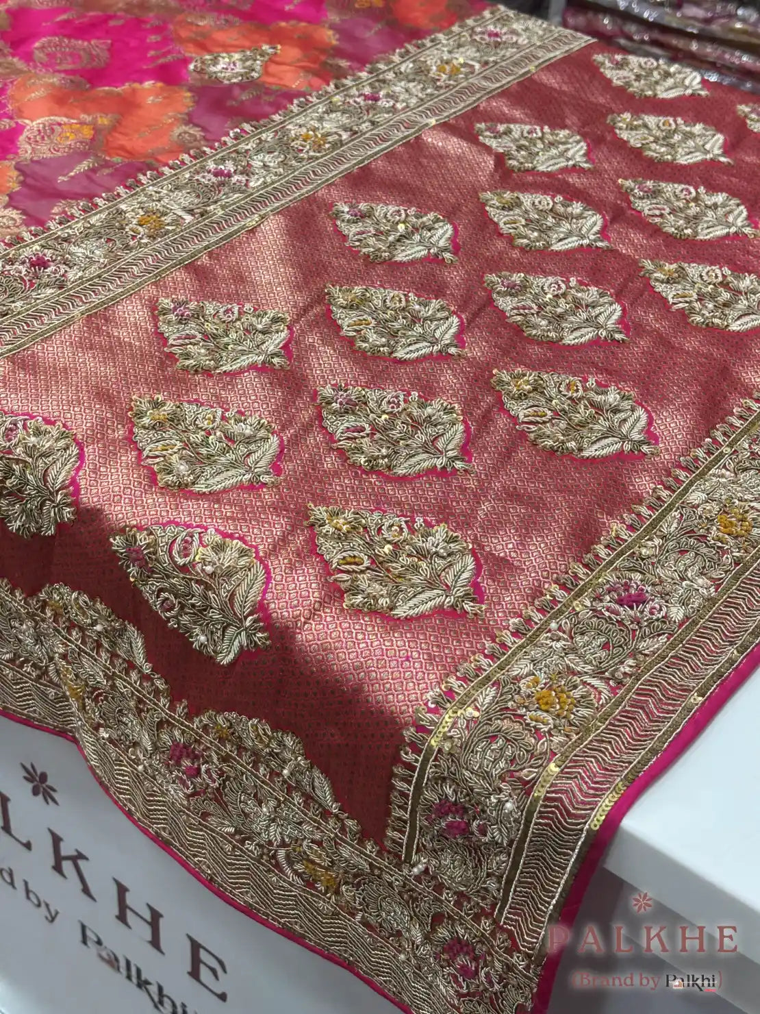 Multicolor Rangkat Banarasi x Hand Embroidery (CN17)