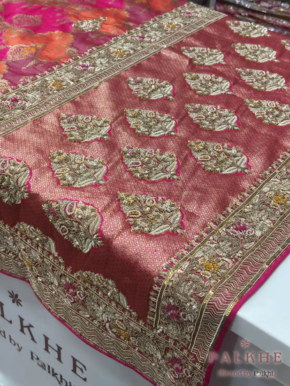 Multicolor Rangkat Banarasi x Hand Embroidery (CN17)