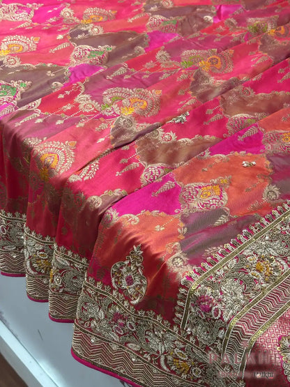 Multicolor Rangkat Banarasi x Hand Embroidery (CN17)