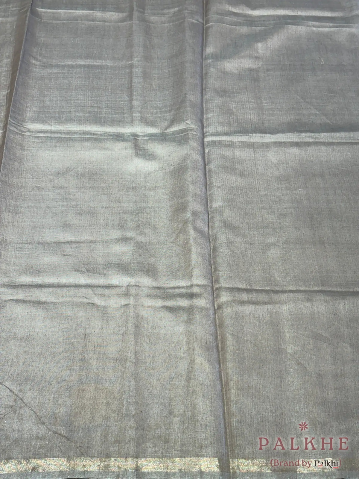 Mustard Yellow & Brown Tussar Striped in Silk (BT03)