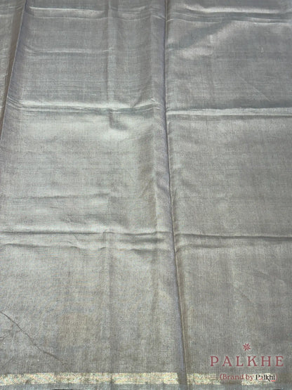 Mustard Yellow & Brown Tussar Striped in Silk (BT03)