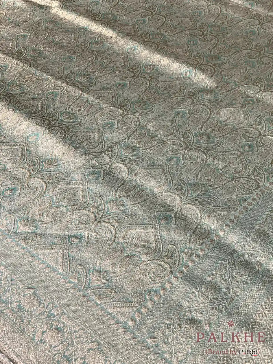 Mint Green Kanjivaram Floral in Semi Tissue Brocade (CK69)