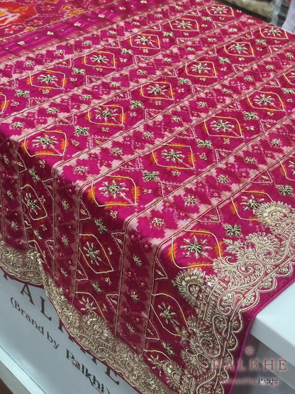 Rani Pink Patola x Hand Embroidery (CS05)