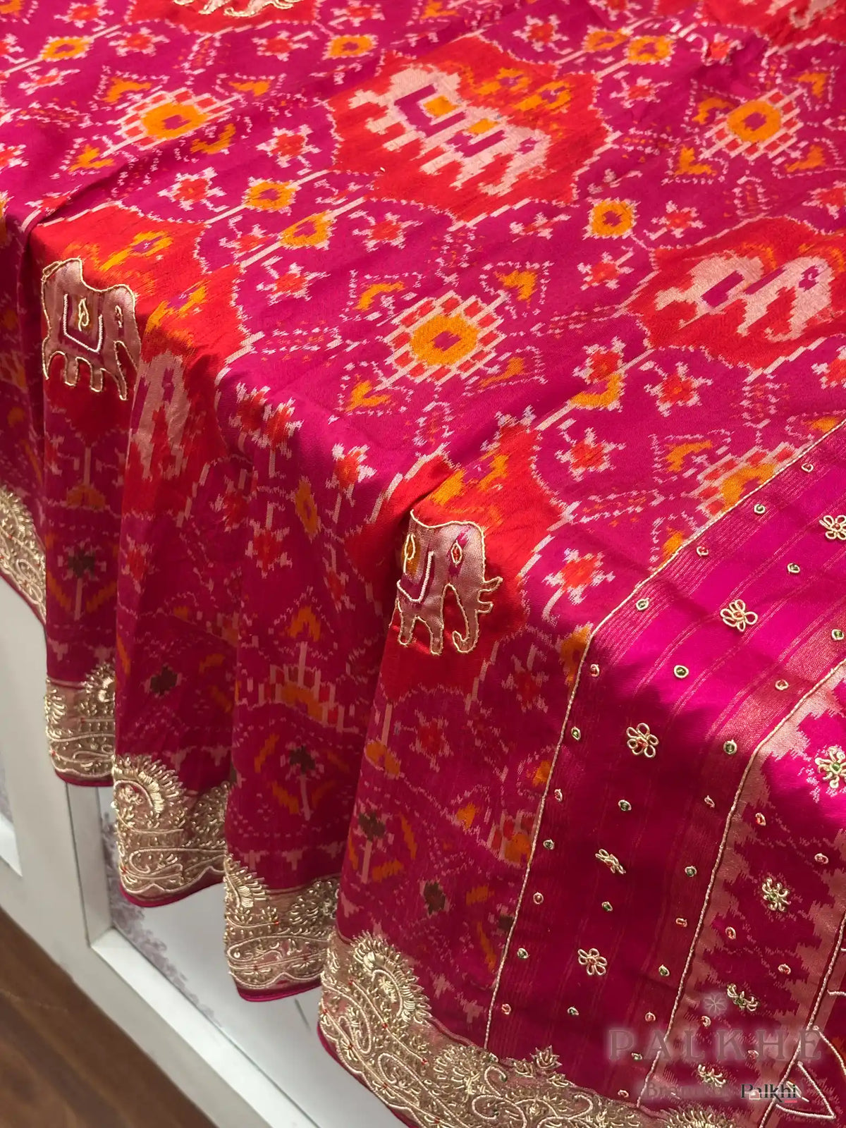 Rani Pink Patola x Hand Embroidery (CS05)