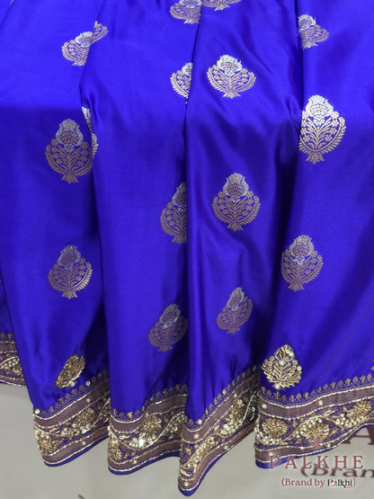 Royal Blue Buttas Banarasi x Hand Embroidery (CS12)