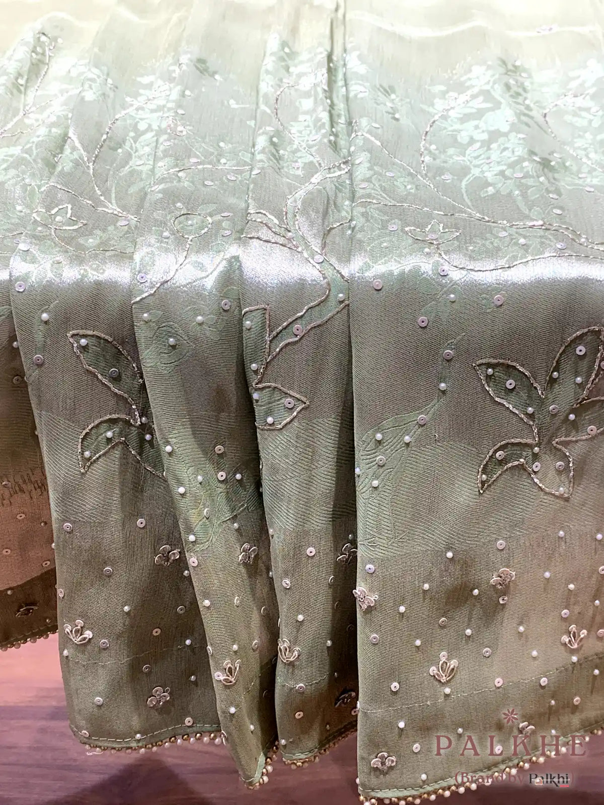 Pista Green Fancy x Hand Embroidery (CO48)