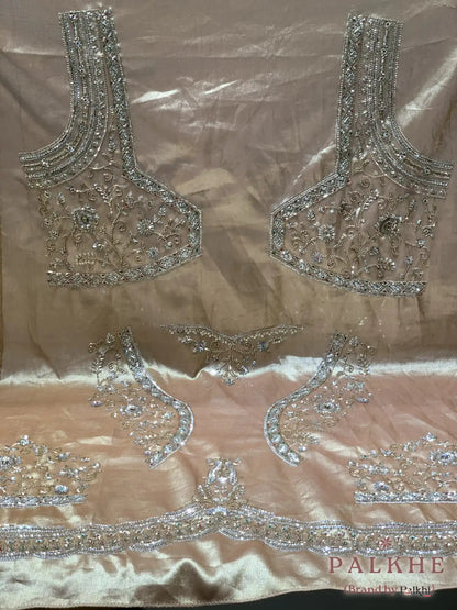 Gold Floral Tissue x Hand Embroidery (CU26)