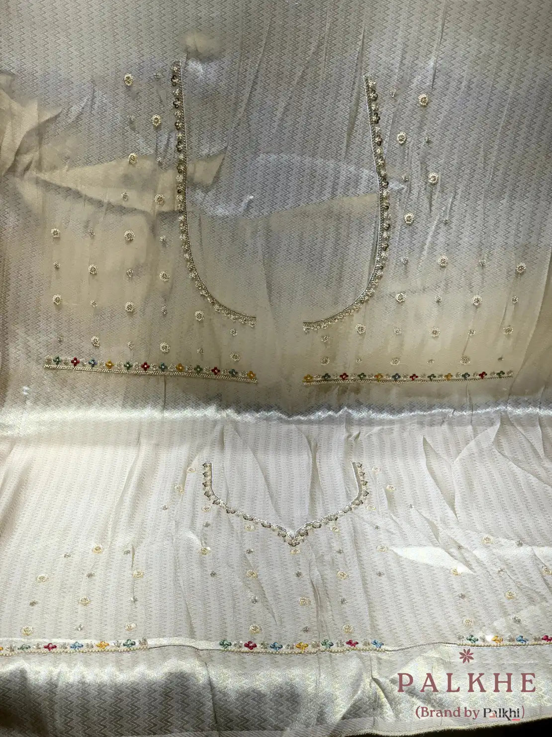 Champagne Zigzag Fancy x Hand Embroidery (CU08)