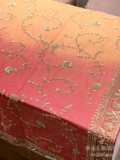 Ombre Jaal Fancy x Hand Embroidery (CT90)