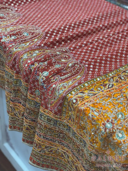 Mustard Yellow Inspired by Tarun Tahiliani x Hand Embroidery (CP66)
