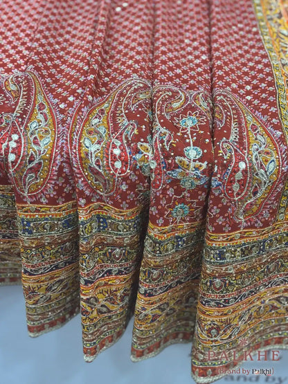 Mustard Yellow Inspired by Tarun Tahiliani x Hand Embroidery (CP66)