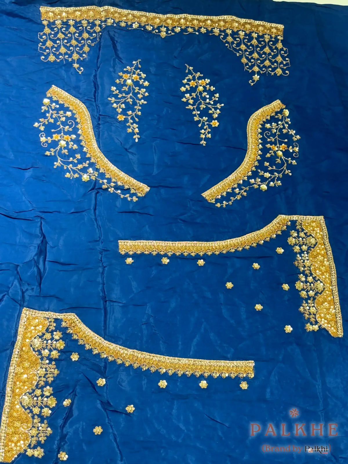 Royal Blue Fancy x Hand Embroidery