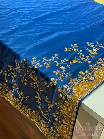 Royal Blue Fancy x Hand Embroidery