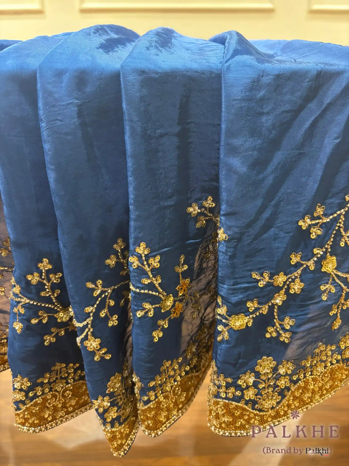 Royal Blue Fancy x Hand Embroidery
