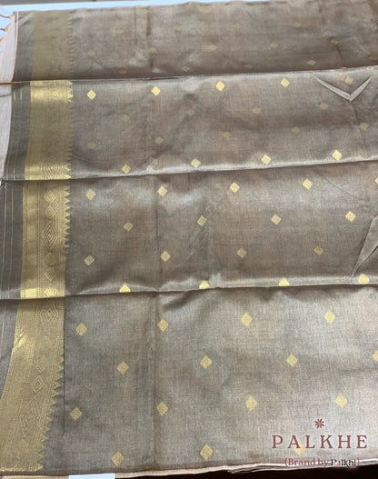 Violet Tussar Silk Geometric