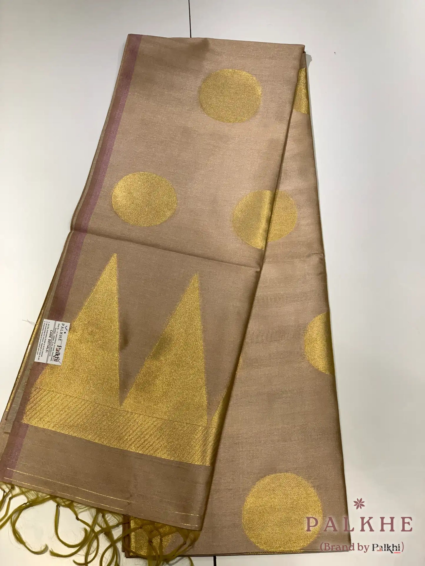 Baby Pink Tussar Silk