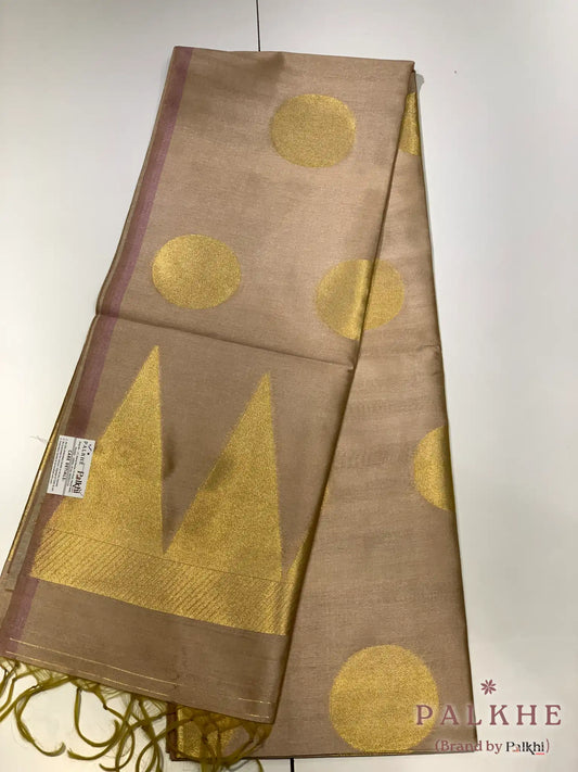 Baby Pink Tussar Silk