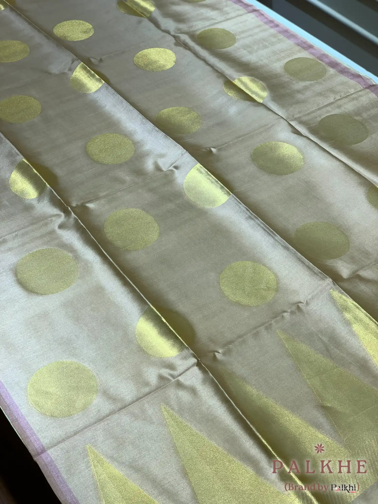 Baby Pink Tussar Silk