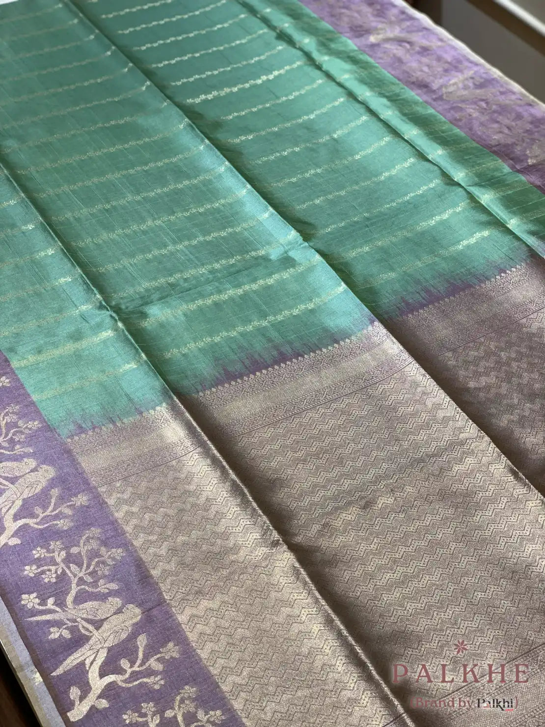Green Tussar Silk