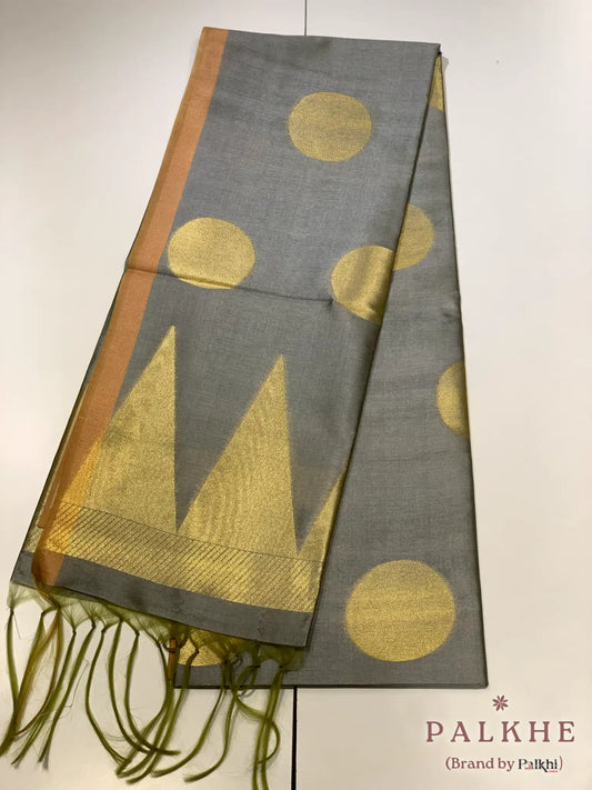 Grey Tussar Silk