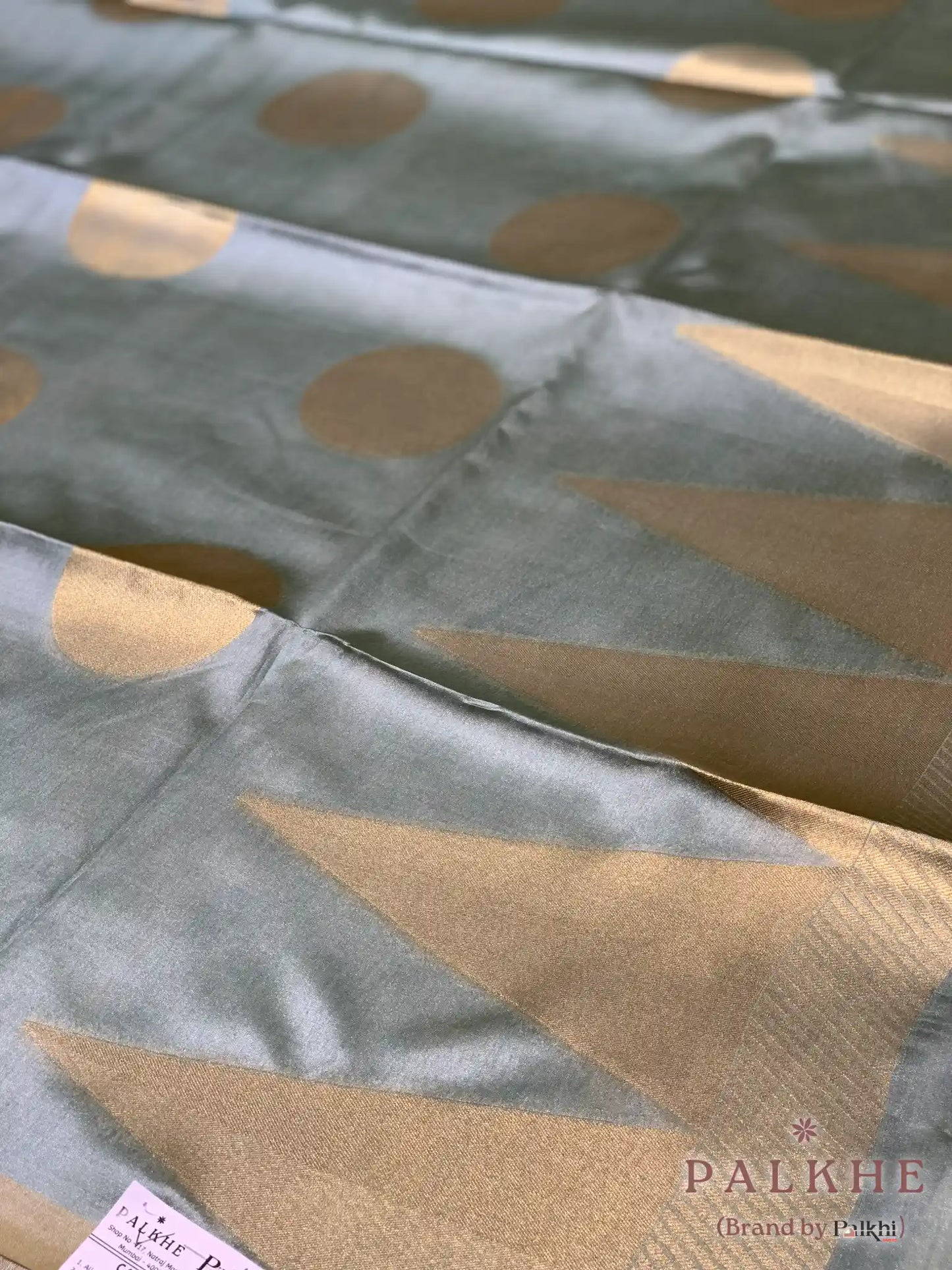 Pista Green Tussar Silk