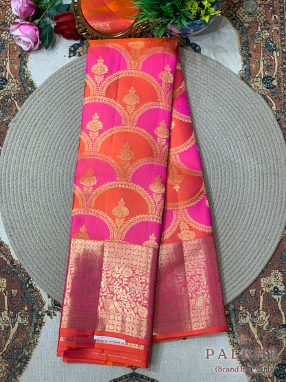 Multicolor Kanjivaram Brocade in Pure Silk