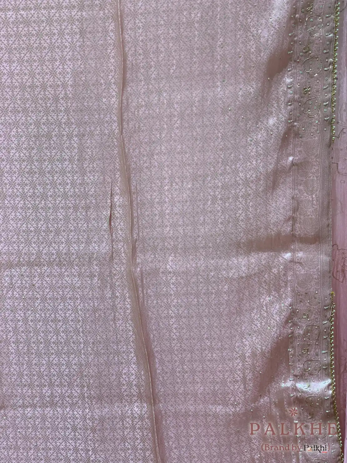 Baby Pink Floral Fancy x Hand Embroidery