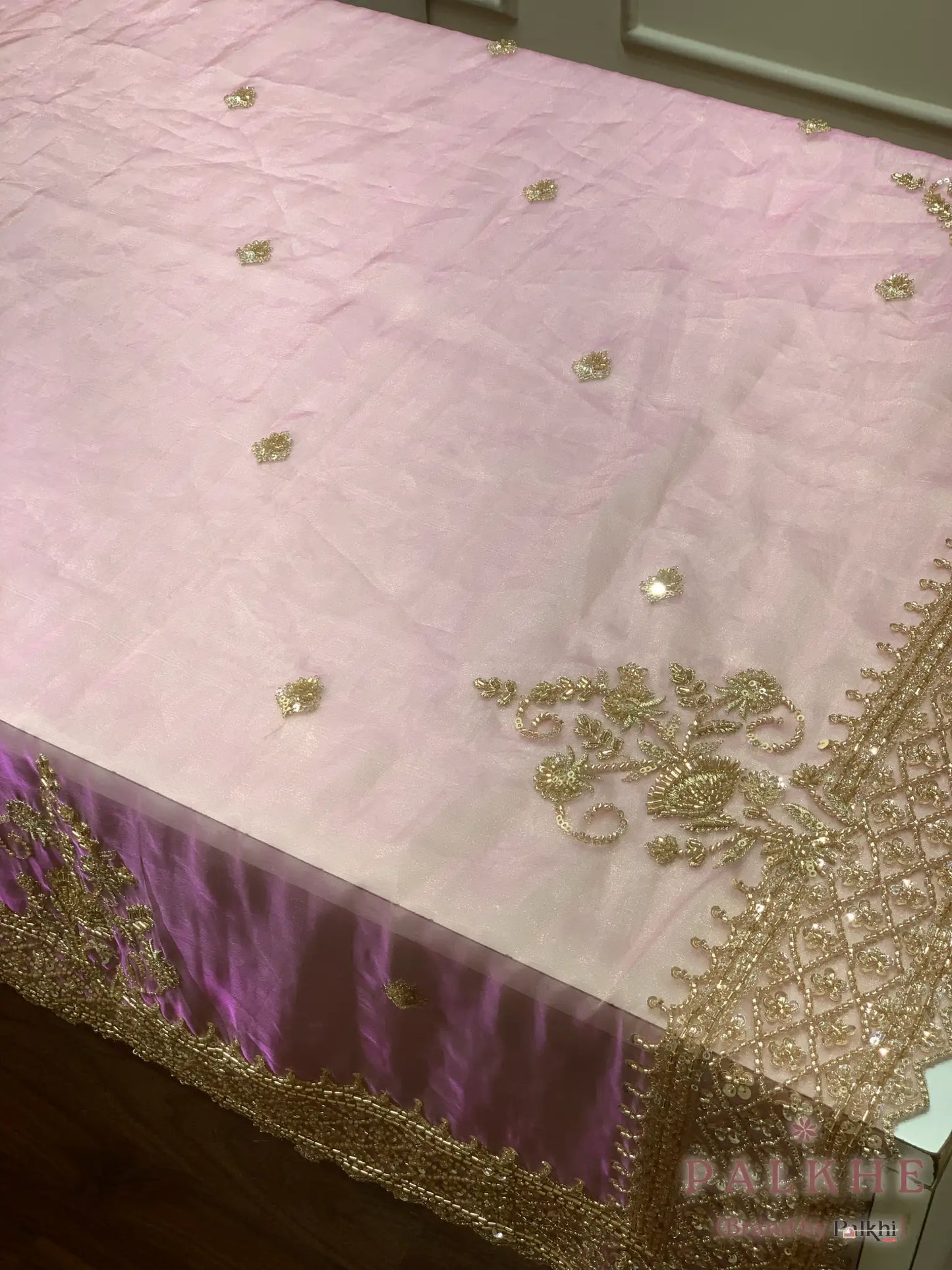 Pink Buttis Tissue x Hand Embroidery (CH20)