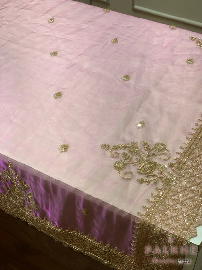 Pink Buttis Tissue x Hand Embroidery (CH20)