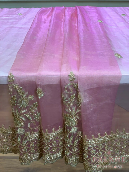 Pink Buttis Tissue x Hand Embroidery (CH20)