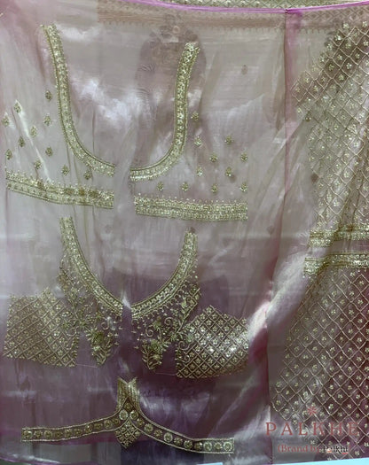Pink Buttis Tissue x Hand Embroidery (CH20)