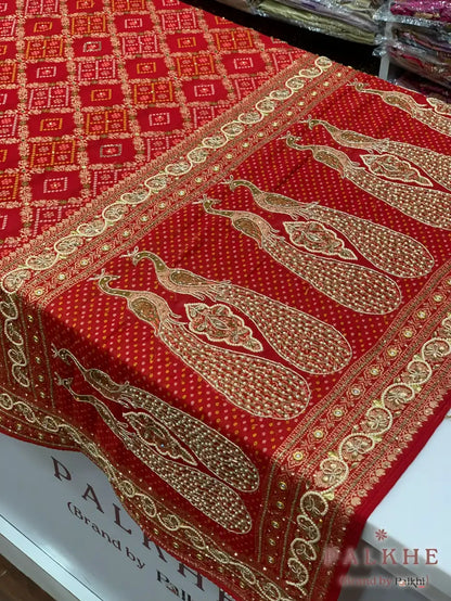 Red Bandhej x Hand Embroidery (CG41)