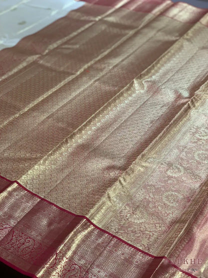 Cream Kanjivaram Buttas in Pure Silk (CN80)